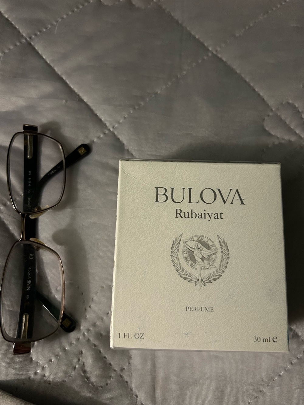 Bulova White Box with Silver Emblem